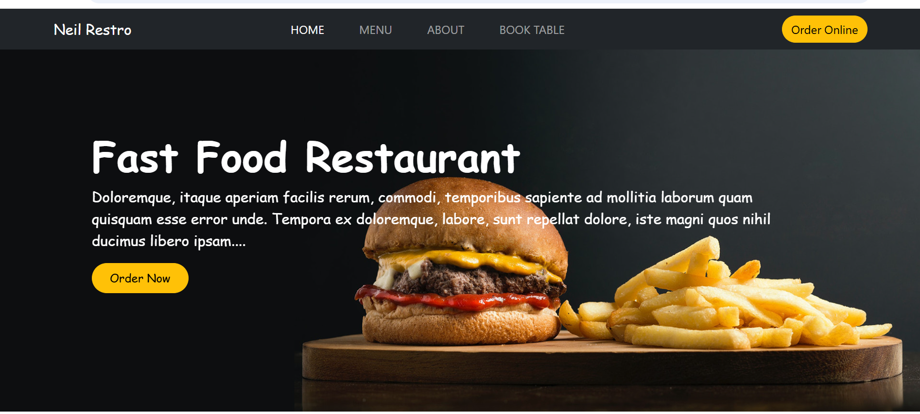 Food Restro Website